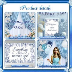 Something Blue Before I Do Bridal Shower Decorations, Blue Bachelorette Weddi…