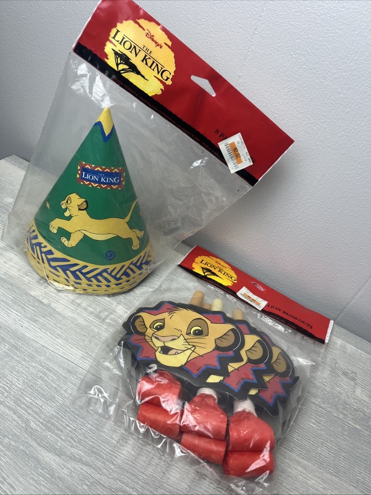 Vintage The Lion King Birthday Party Supplies Party Hats & Noise Makers New