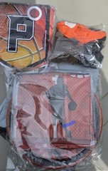 Basketball Sports Birthday Table Decoration Set Orange Black White