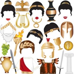 Greek Party Decorations Toga Party Decorations Ancient Greek Photo Booth Props