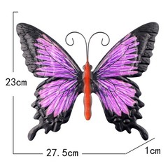 Home Wall Hanging Metal Wall Decor Garden Home Decor Large Metal Purple