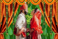 India Pooja Traditional Backdrop Banana Leaf Chatiya Ganesh Photo Background