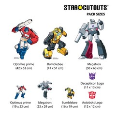 Transformers Retro Cardboard Cutout Multi Pack Official Party Bundle Collection