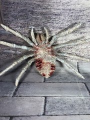 Creepy Horror Doll Skeleton Spider Albino Re Painted Halloween