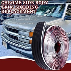 Chrome Body Side Trim Molding 320″ for Chevy GMC C/K1500-3500 Tahoe Suburban