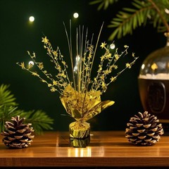 Glitter Gold Star Centerpieces 2 PCS Table Decorations for Birthday Wedding