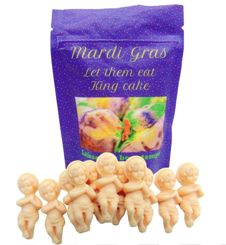 King Cake Babies Bulk Pack Baby Jesus Bundle Figurine in a New Orleans Mardi …