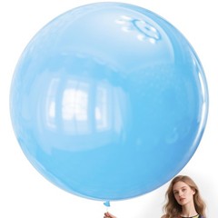 Light Blue Balloons 9pcs 36 Inch Extra Large Big Jumbo Giant Baby Sky Aqua Bl…
