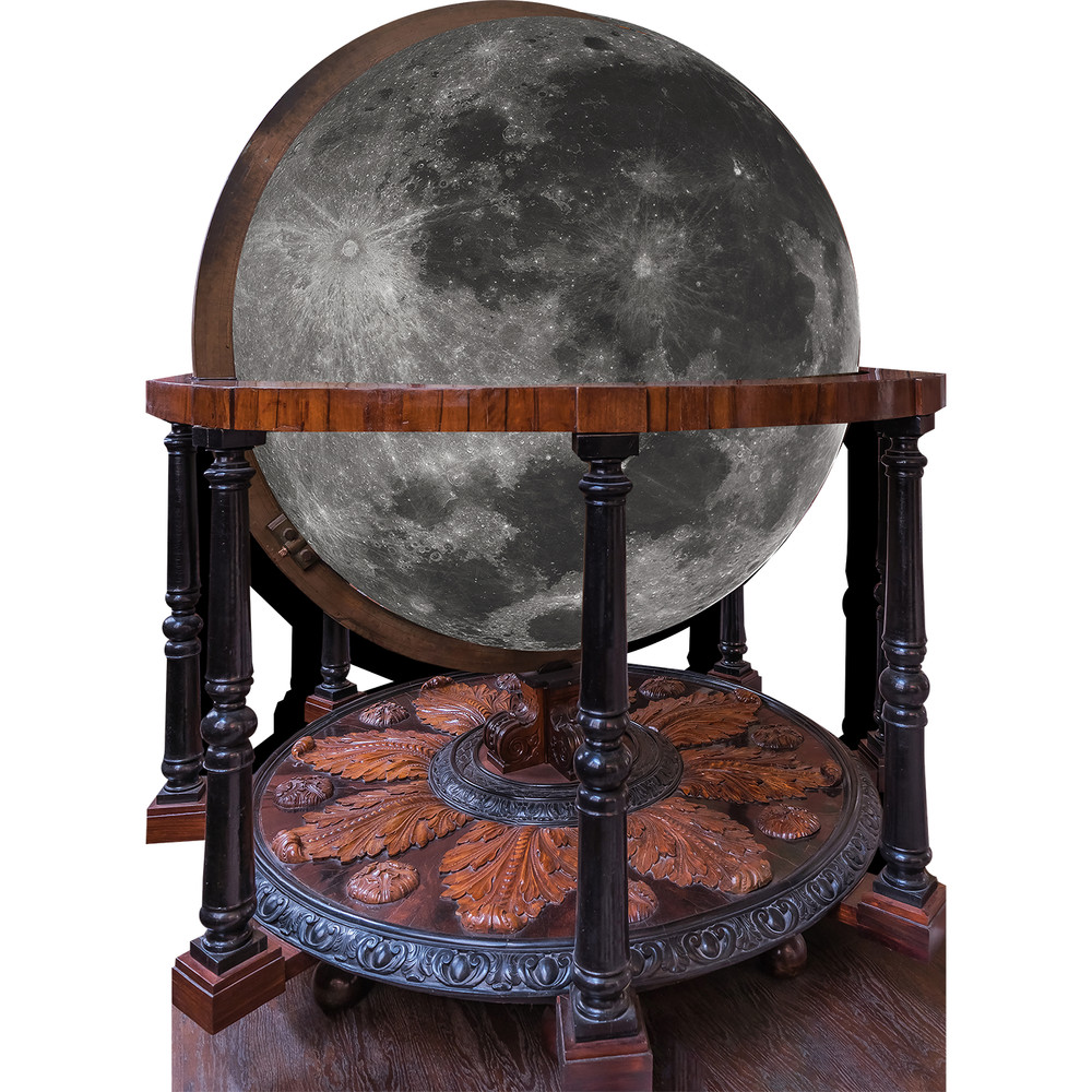 SP Academic Library Celestial Terrestrial Moon Luna Globe Model Cardboard Cutout