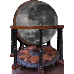 SP Academic Library Celestial Terrestrial Moon Luna Globe Model Cardboard Cutout