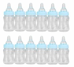 24 Fillable Bottles for Baby Shower Favors Blue Pink Party Decorations Girl Boy