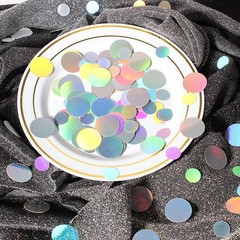 400 PCS Iridescent Circle Dots Round Table Scatter Birthday Confetti