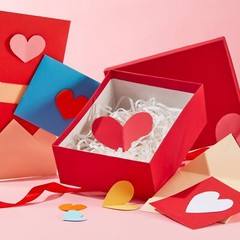 Heart Paper Cutouts 100 Pack 2.5 Inch Blue Valentine’s Day Classroom