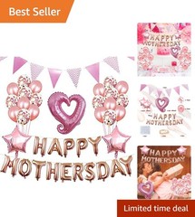 Mother’s Day Pink Balloon Pack with Rose Gold Accents