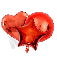 18 inch Big Star Heart Round Foil Balloons Helium Balloon Party Birthday Wedding
