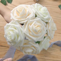 25/50 Real Look Foam Roses Perfect DIY Wedding Bride Bouquets Decor Centerpiece