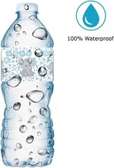 20 Blue Elephants Water Bottle Labels For Baby Shower Party Waterproof Glossy