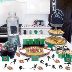 200 PCS Football Confetti for Table Party Decorations 1st Year Down Sport