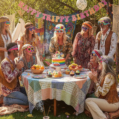 36 Pcs 60s Party Decorations 60’s Photo Booth Prop 60 Hippie Themed Eyeglasse…