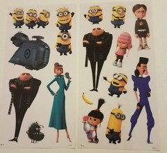 Minions FUN PACK decals posters tattoos stickers & sticker album NEW
