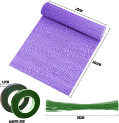 Crepe Paper 6 Rolls Wide Crepe Paper Streamers 10 Inch X 8 Feet Artificial Flora