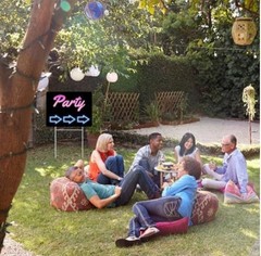 Party Yard Signs 12×16 Double Sided with Metal Stakes — Set of 12