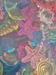 Assorted Multicolor Acrylic Water Themed – Sea Shapes 120 Pcs Diving Fidgets