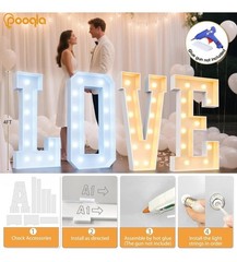 New In Box Giant 4 Ft Marquee LED Light Up Mosaic Letter O