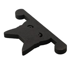 Wooden Black Cat Garden Decoration Perfect for Courtyard and Outdoor Spaces