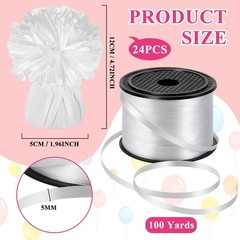 24 PCS Balloon Weights Metallic Anchor, Balloon Holder Heavy Weights with 1 R…