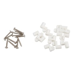 38 Inch Offset Window Screen Clips Set Includes Screws Plastic Flexible