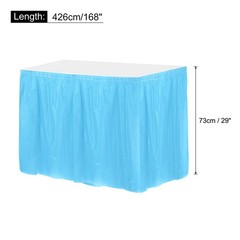 MECCANIXITY 1 Pack Light Blue Plastic 29 inches x 168 inches,