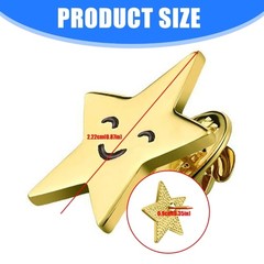 10pcs Humorous Alloy Smiles Pin Safe Edges For DIY Fashion Accessories Gift