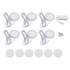 Aesthetic and Functional 6PCS Puck Lights Set for Home Interior Spaces