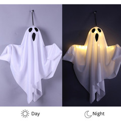 Halloween Glowing Ghost Light Outdoor Decor Garden Prop Party Home Hanging Decor