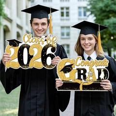 Graduation Decorations 2026, Large Size Graduation Yard Signs Class of 2026,