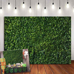 Nature Spring 3D Green Leaves Theme Photo Background Wedding Birthday Party Newb
