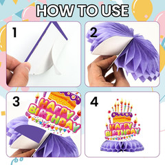 Happy Birthday Decorations 9 Pcs Table Centerpieces,Colorful Birthday Party Supp