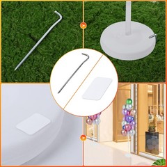 Katbuu Balloon Stand Kit For – 4 Set Of Balloon Stands Base Balloon Sticks