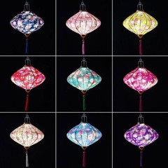 Palace Lantern Waterproof Silk Chinese Style Lantern Party Hanging Decor