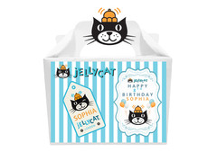CAT PERSONALIZED KIDS PARTY DECOR BIRTHDAY CUSTOM NAME DECORATION CHILDREN JELLY