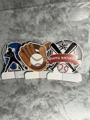 7 Piece Set Baseball Birthday Table Topper Decoration New Party Sports A11