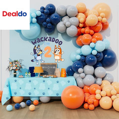 Blue Dog Balloon Arch Garland Kit for Boys Girls Wackadoo I’M Two Birthday Puppy