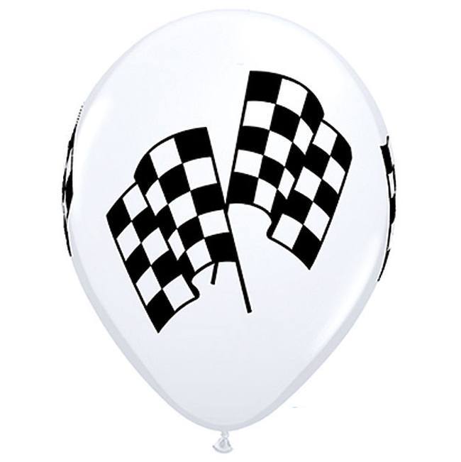 Racing Flags Qualatex Balloons (25 pack)