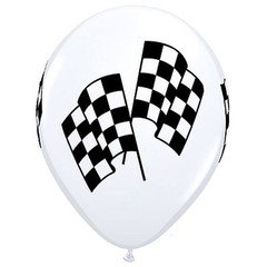 Racing Flags Qualatex Balloons (25 pack)