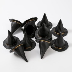12Pcs Plastic Witch Hats Mini Halloween Witch Hats Wizard Hat for DIY Crafts …