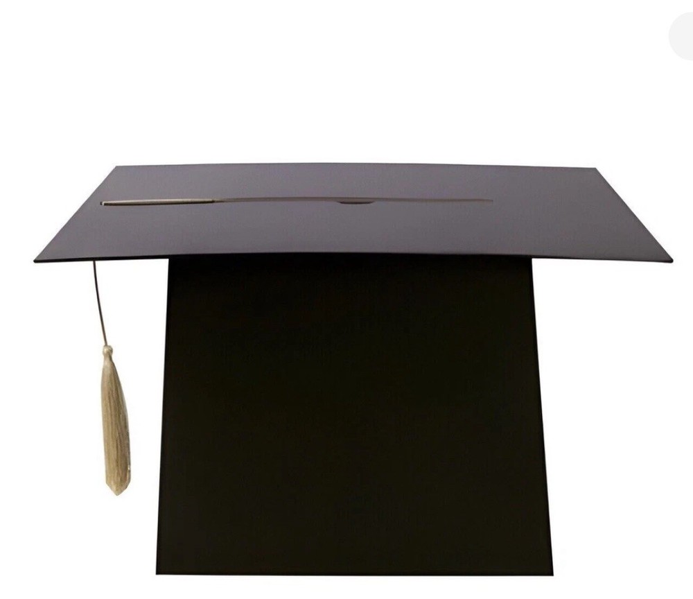 NEW GRADUATION CAP CARD HOLDER BLACK WITH GOLD TASSEL BY SPRITZ