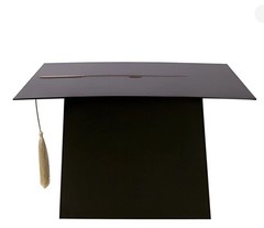 NEW GRADUATION CAP CARD HOLDER BLACK WITH GOLD TASSEL BY SPRITZ