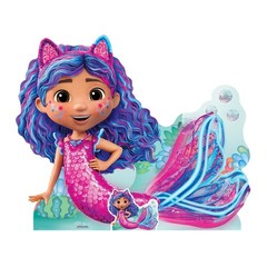 Mermaid Gabby Cardboard Cutout from Gabby’s Dollhouse: The Movie with Free Mini
