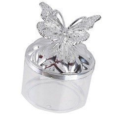 Shimmering Crystal Candy Box Butterfly Wedding Decoration Plastic Storage Bowl